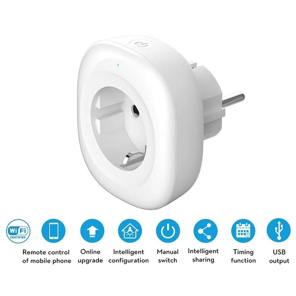 ЕС мощность Plug общие умная розетка мини переключатель синхронизации голос