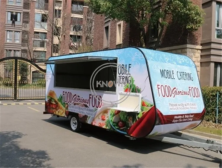 Акция! 4 м длинный мобильный продовольственный вендинг тележка snark еда трейлер