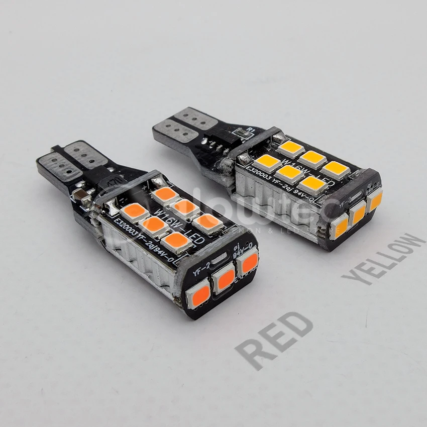 Новый 2 предмета T15 15SMD 7 5 w W16W светодиодный светильник Автомобильный без ошибок