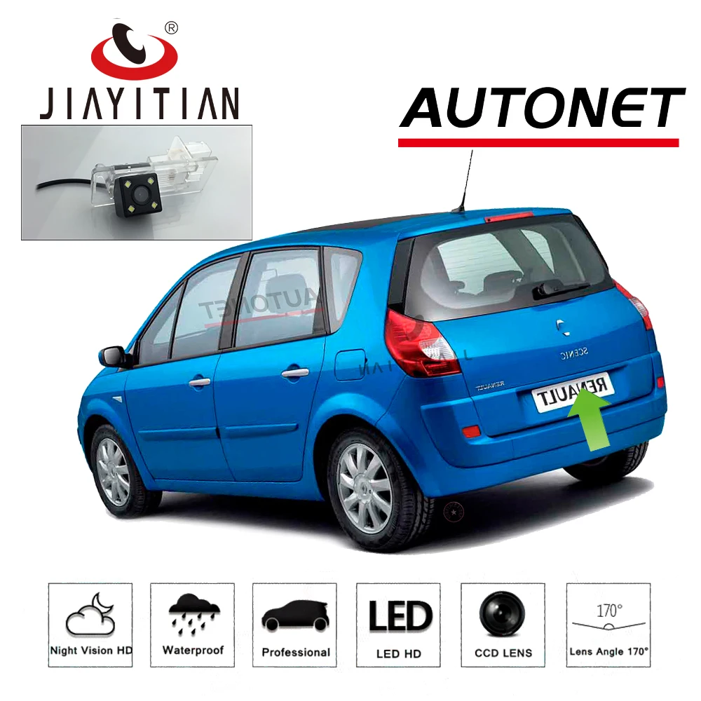 JIAYITIAN задняя камера для Renault scenic 2 II Renault Grand scenic 2003~ 2009 резервная камера/ночное видение/CCD/камера для номерного знака