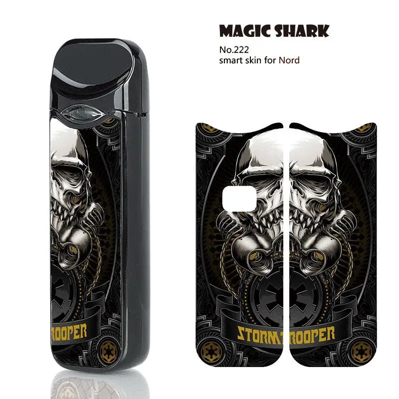 Волшебная Акула Бэтмен Venom Leaf Star War Леопардовый модный стикер для Smok Nord чехол для Nord 219-238 - Цвет: 222