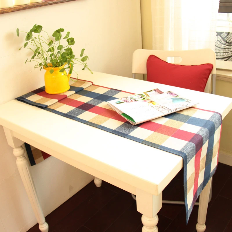 Скатерти в красно-синюю клетку из хлопка и льна скатерти Manteles Pano de mesa Nappe de table Tischdecke настольная дорожка чехол для подушки