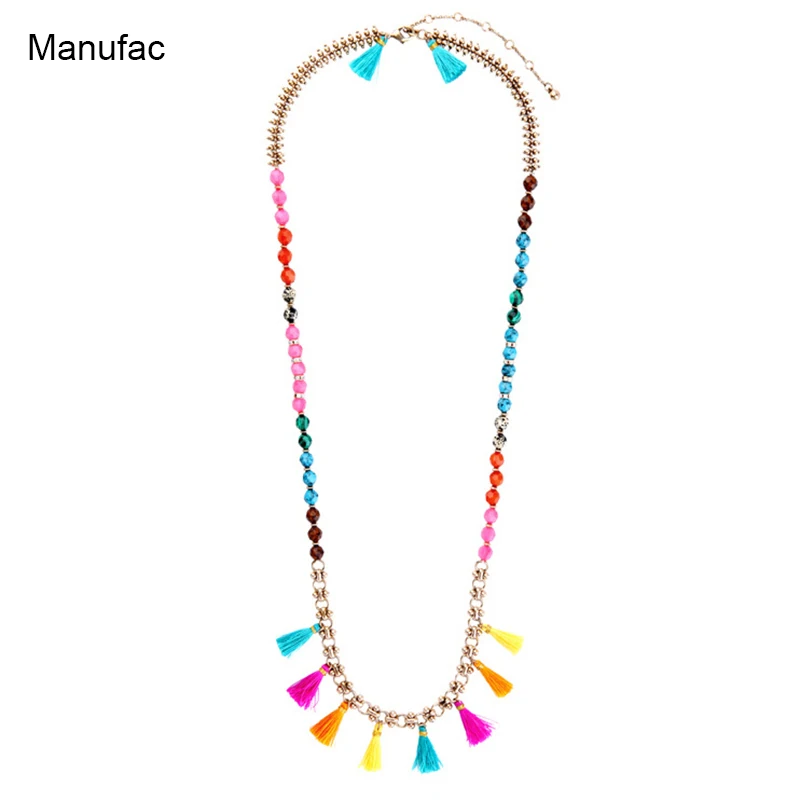 

Женские Ювелирные изделия, эффектное ожерелье, богемное длинное ожерелье с кисточками и бусинами, подвески и подвески, ожерелье для женщин ...