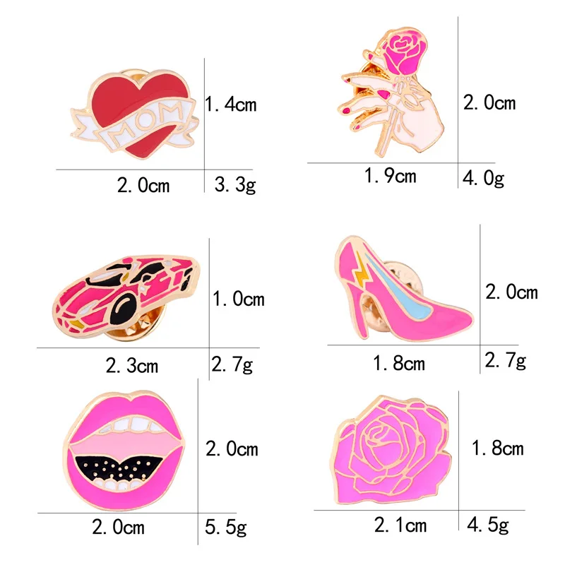 6 видов мультфильмов милое сердечко любви &quotмам&quot автомобиль роза красные губ