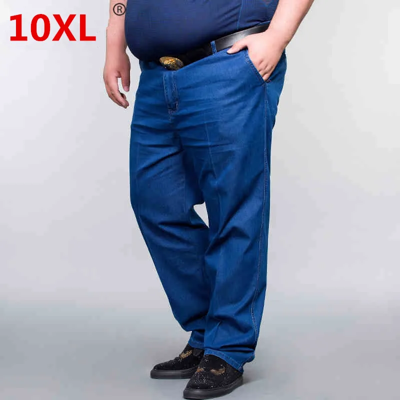 Большие размеры 10XL 8XL 6XL 52 50 Новинка 2018 весенние джинсы мужские винтажные