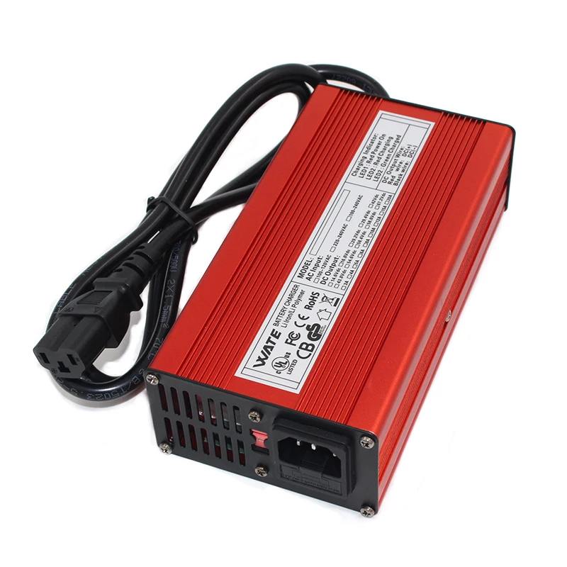 54 6v 4a charger 48v li ion battery smart charger used for 13s 48v li ion battery high power with fan aluminum case free global shipping