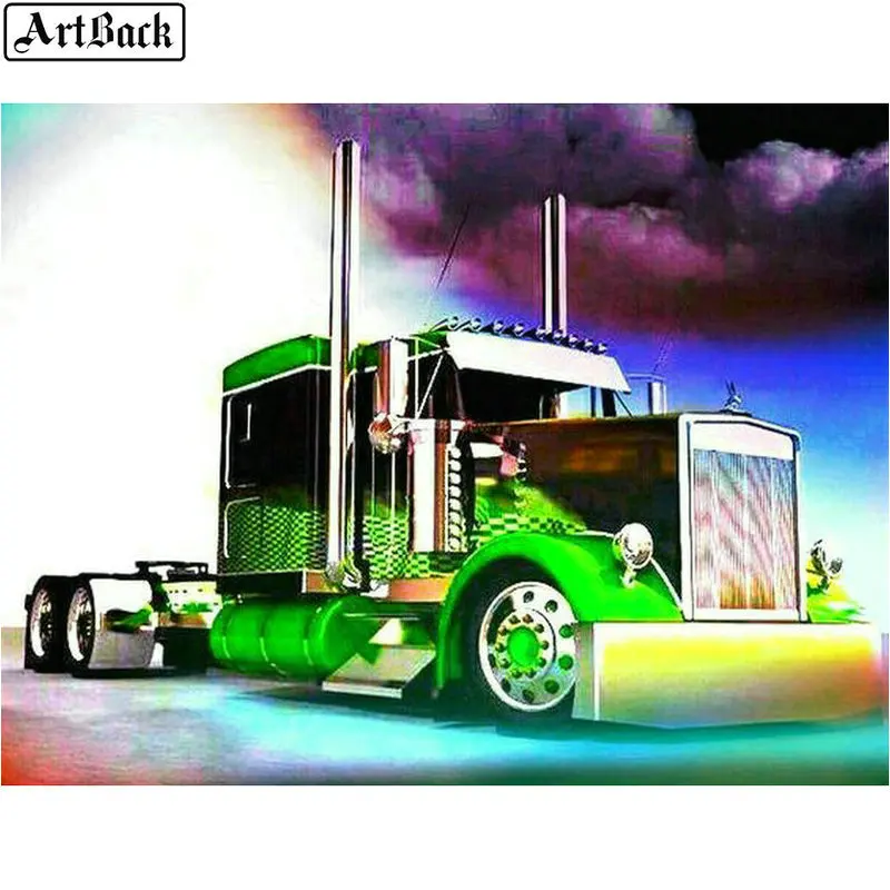Новое поступление большой грузовик набор алмазов для создания картины 3d