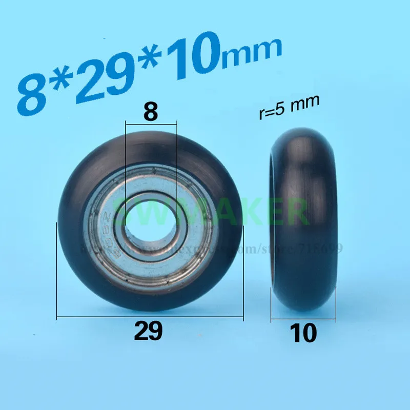 SWMAKER 8*29*10 мм нейлон POM с подшипником из стали 608ZZ ролик маленькая втулка