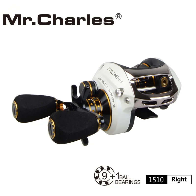 Mr. Charles 9BB+ 1RB NMB 6,5: 1 Влево/Вправо Cyclone1505/1510 Приманка литья высокая прочность на растяжение пластиковый подшипник рыболовной катушки