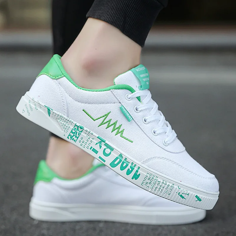 CatriCa Canvas Male Casual Breathable Fashion Luxury Designer High Quality Men Shoes Brand Sneakers 2019 White Green Black 1717 | Обувь
