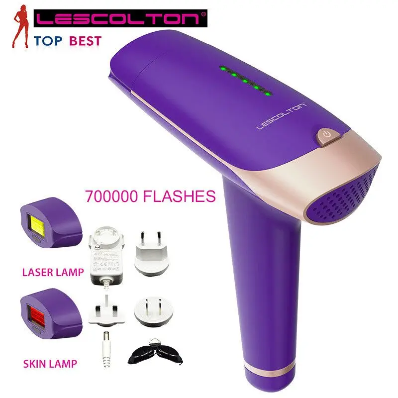 700000times Purple Lescolton T009 1300000 раз depiladora Лазерная Машинка для удаления волос лазерный эпилятор удаление волос бикини триммер электрический эпилятор - Цвет: 700000times Purple