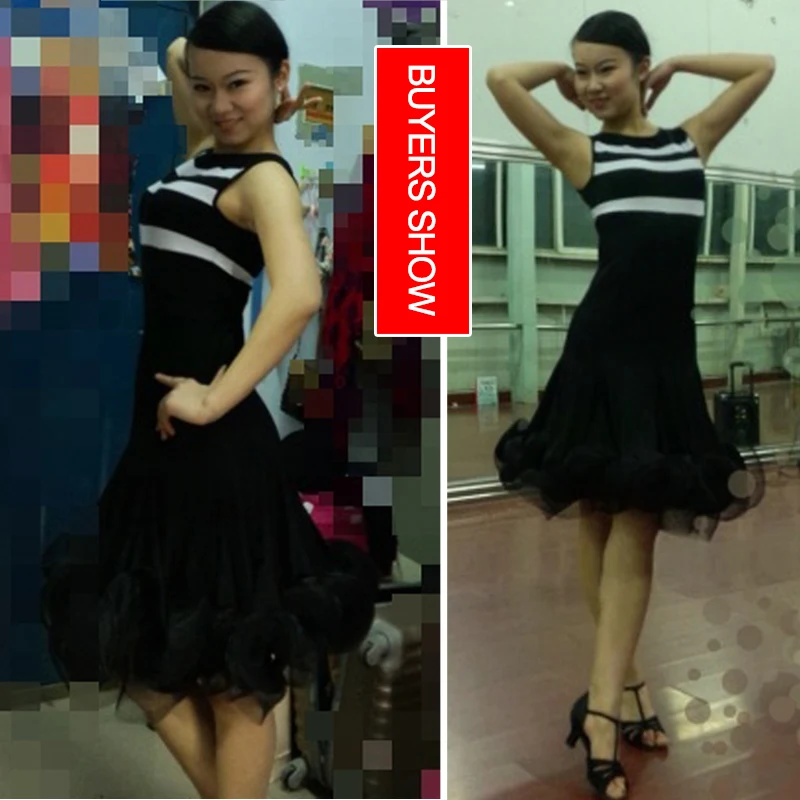 2018 New Women Latin Dance Dress Upscale Spandex Fish Bone Performance Dresses For Lady Ballroom/Cha Cha/Foxtrot Dancing | Тематическая