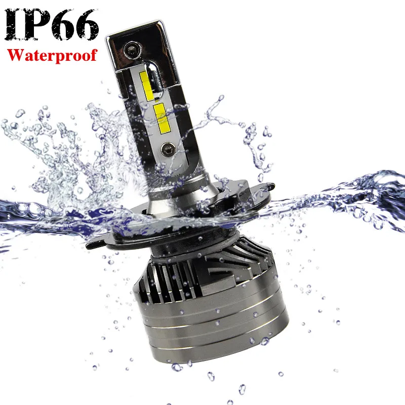 Мини Размер H4 10000лм супер яркие светодиодные Автомобильные фары лампы все в одном
