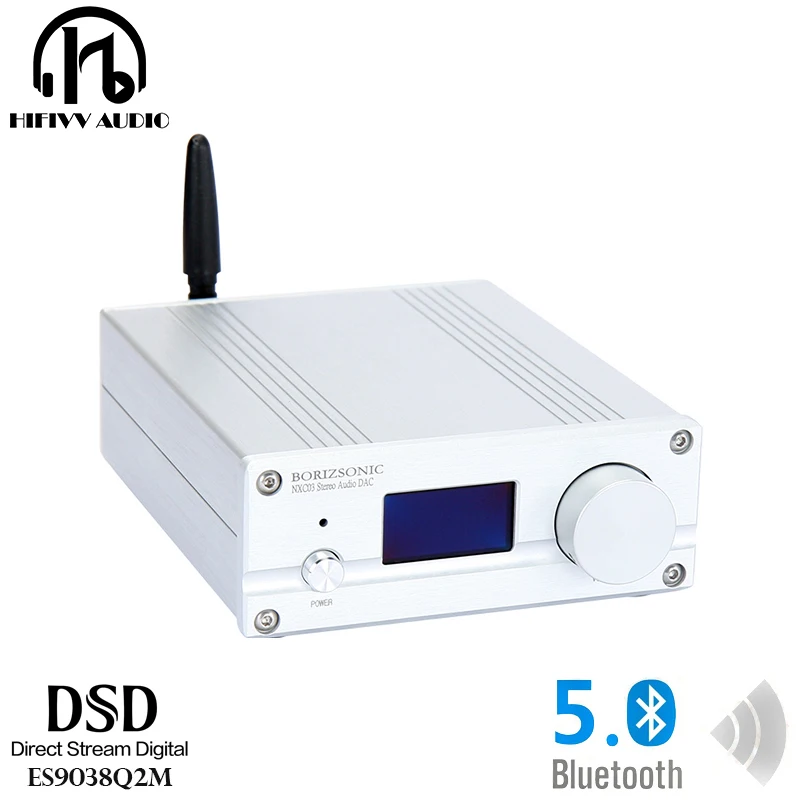 HIFI DAC ES9038Q2M аудио Hifi Fever музыка Bluetooth 5,0 DSD декодер USB коаксиальный волокно XMOS XU208