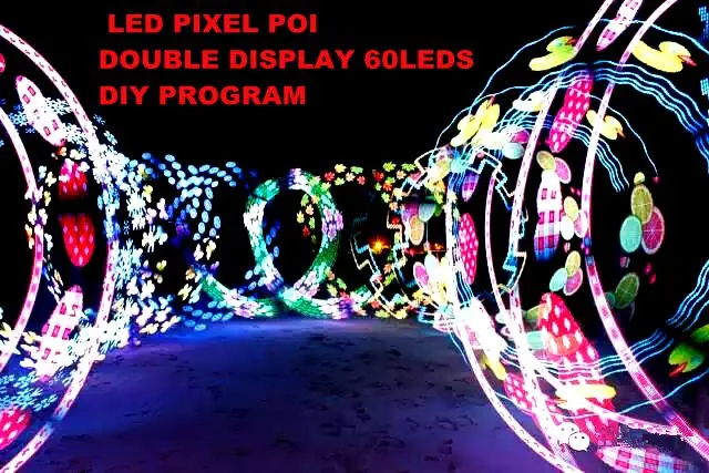 Светодиодная лампа poi Клубная светодиодная палка 2*30 пикселей LEN 28 см панель