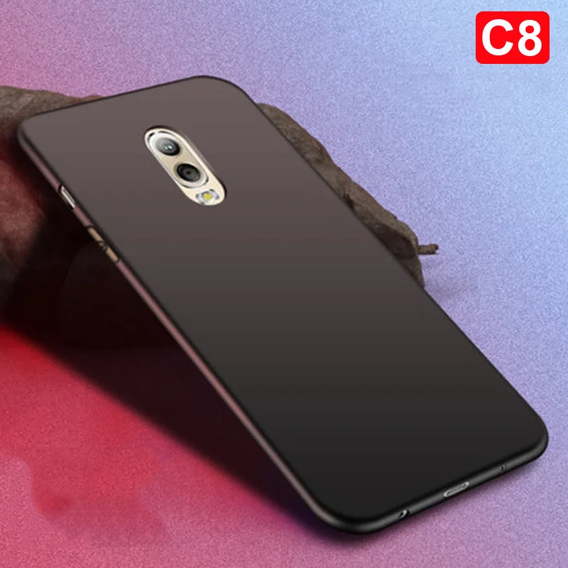 Мягкий силиконовый чехол для Samsung Galaxy C8 матовый тонкий защитный из ТПУ C 8 C7100