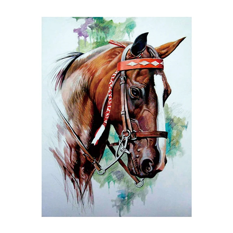 

Алмазная 5D живопись «сделай сам», вышивка с рисунком лошади, полная вышивка крестиком, мозаика, домашний декор, подарок ручной работы