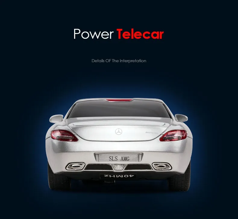 Rastar лицензированный-Mercedes-Benz SLS AMG 1:24 детские игрушки с дистанционным управлением мини-автомобиль 40100