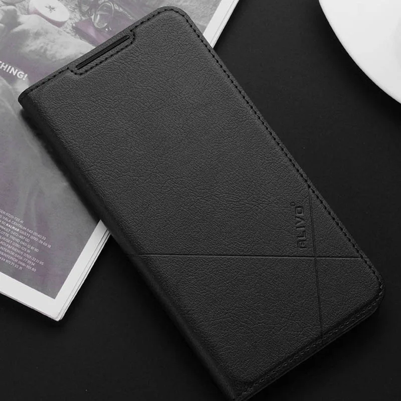 Для Xiaomi Redmi Note 7 Чехол с откидной подставкой Роскошный чехол-портмоне для Xiaomi Redmi 7 Чехол чехол из искусственной кожи Note 7 pro Чехол - Цвет: Черный