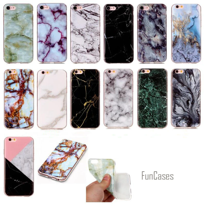 Чехол для iPhone 6 из мягкой изображение мрамора Обложка с рисунком Plus Мягкий