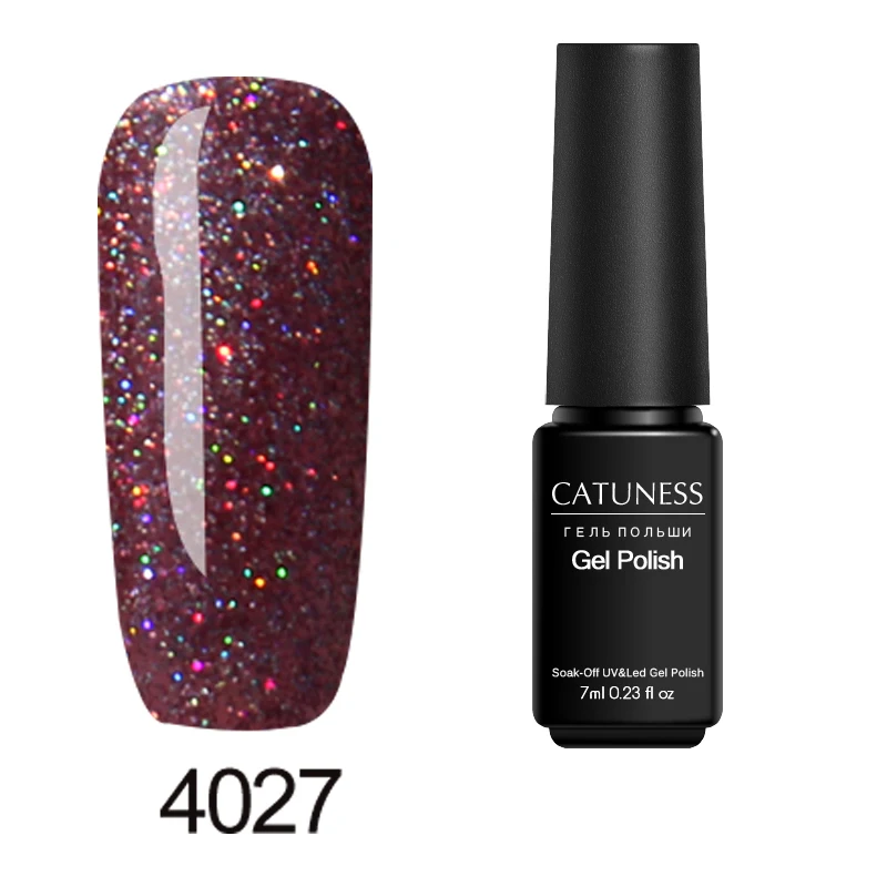 CATUNESS UV светодиодный Гель-лак для ногтей сияющая эмаль светящийся УФ Гель-лак для ногтей Полупостоянный блестящий красочный неоновый летний Гель-лак для ногтей - Цвет: 4027