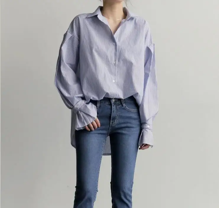 

Summer plus size female white shirt lapel loose bat sleeve shirt short Sunscreen Blouse