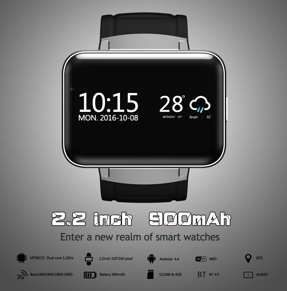 Смарт-часы, умные часы, 2,2 дюймов, oled, Android, телефонный звонок, Relogio, 3G, GSM, SIM, TF карта, камера для iPhone, samsung, HUAWEI, PK, DZ09 A1
