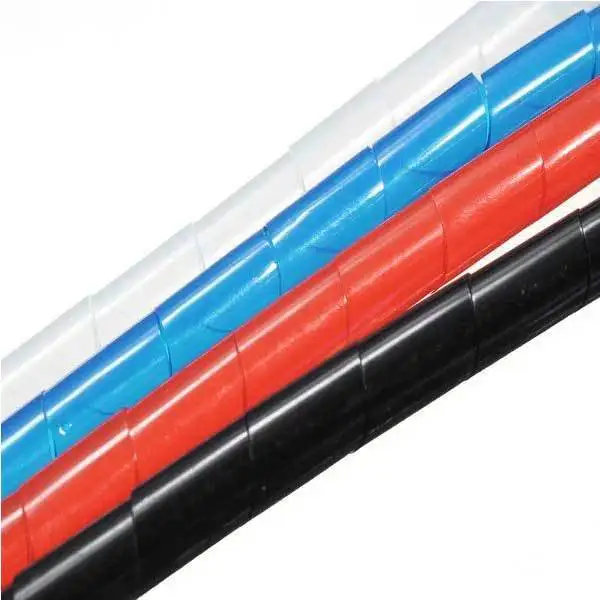 Clarkviller 2M Spiral Wire Wrap Tube Manage Cord for PC Computer Home Cable 6-60MM |