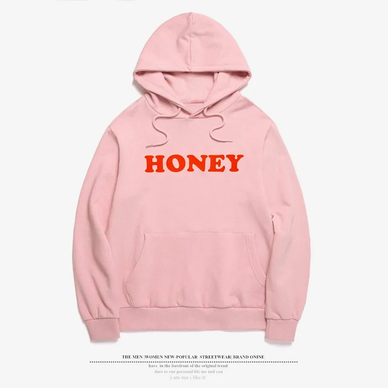 Женская одежда 2018 новый Мед Письмо печати толстовки свободные длинным рукавом