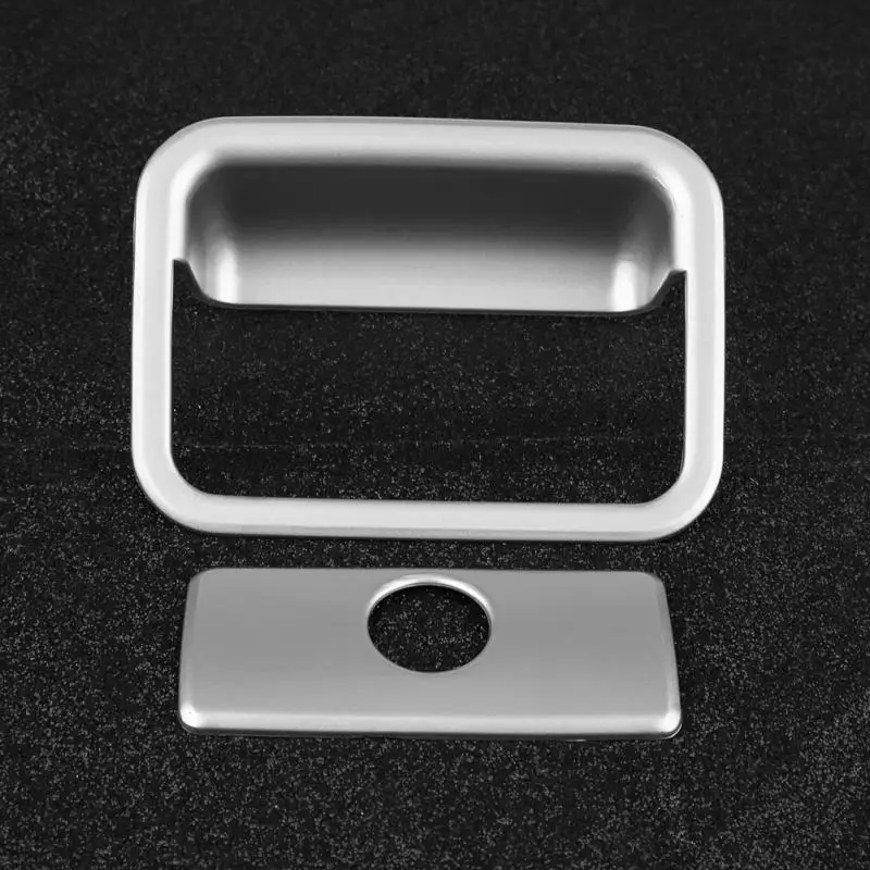 Серебряная Автомобильная внутренняя Перчаточная коробка для Copilot декоративная