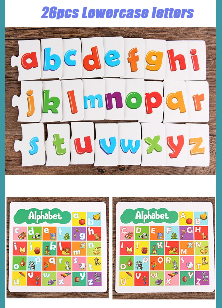 Children Large Matching Puzzle Games Early Learning Card My First Jigsaw Puzzle Toys for Children Kids Educational Toys Gift Boy
