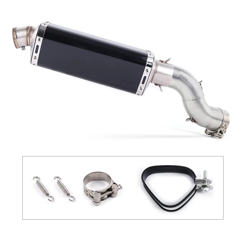 

Free Shipping motorcycle Exhaust Middle pipe Muffler full System Pipe Pipe Tube Slip On For Kawasaki Z900 Z 900 2017 2018 Q