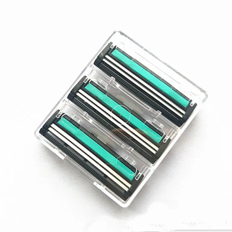 3 Pcs/Set 2 Layer Razor Blades Tool Stainless Steel Safety Head Shaver Beard Trimmer For Men Manual Face Care Gift | Красота и