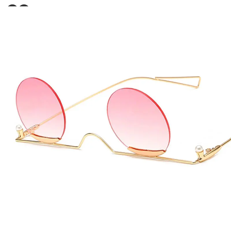 Индивидуальные готические Круглые Солнцезащитные очки для мужчин и женщин