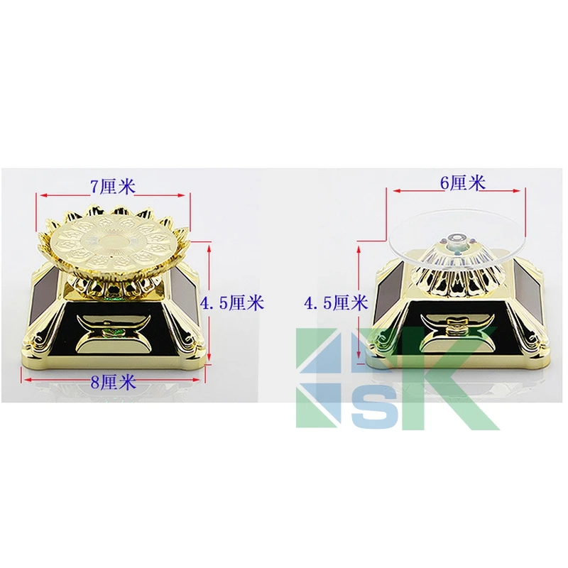 1 шт. вращающийся на солнечной батарее дисплей для монет подставка держатель со