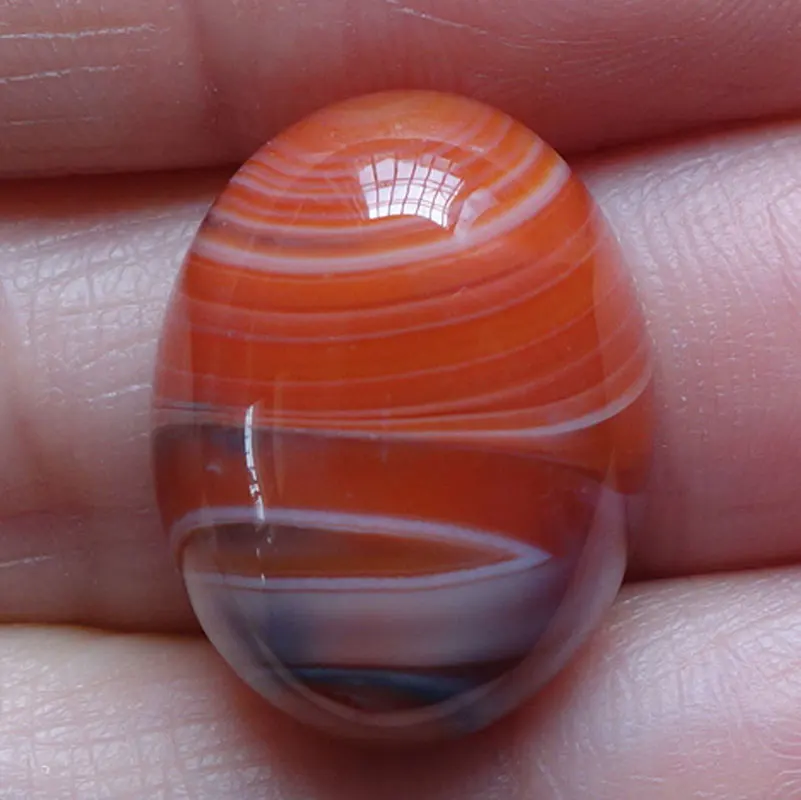 20x15x7mm Free Shipping Stripe Agates Oval CAB Cabochons 10pcs/lot | Украшения и аксессуары