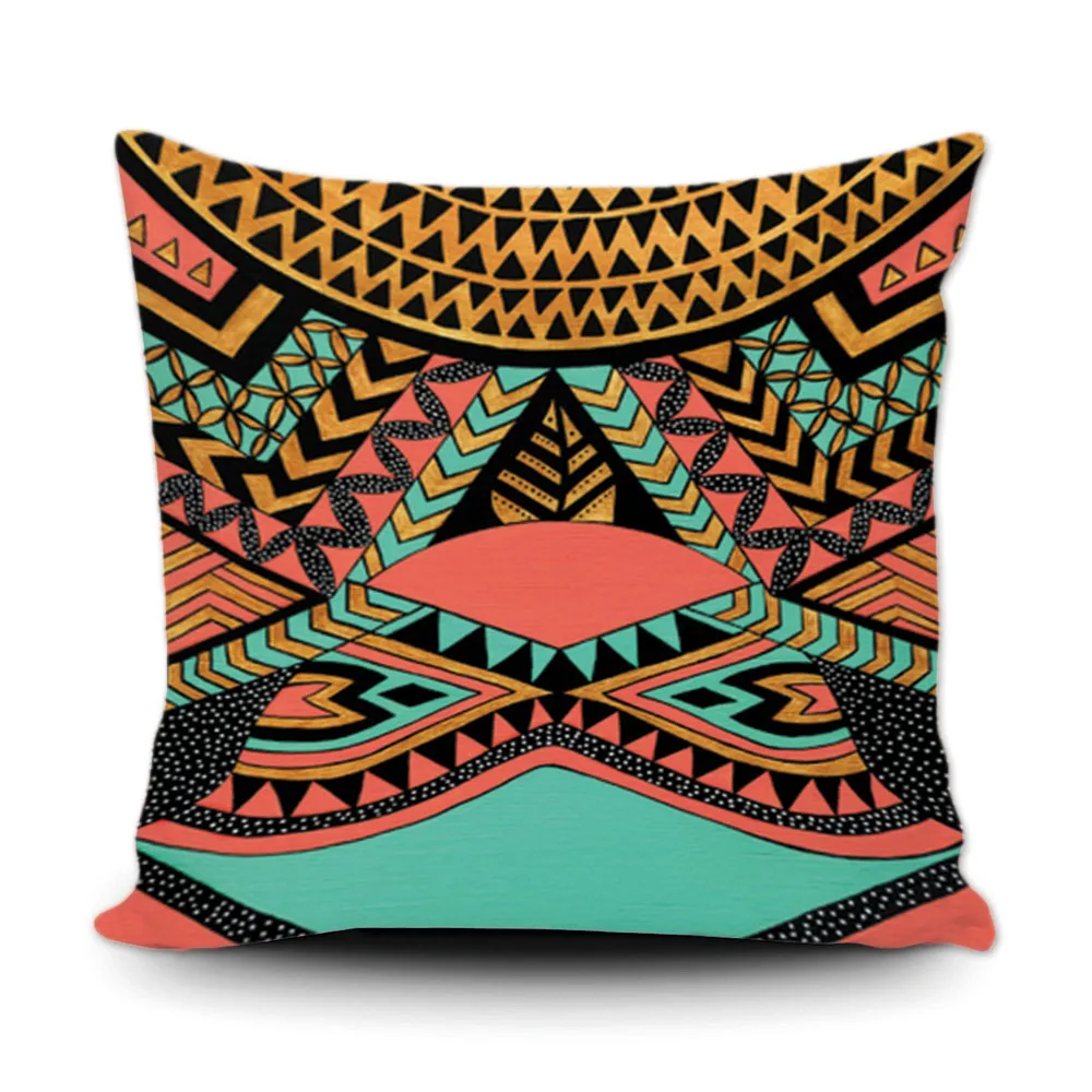 Классический Декоративный чехол для подушки с геометрическим узором винтажный
