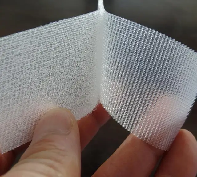 Пара ультратонких и мягких тканевых лент на липучке 2 - 5 см ширина м черного