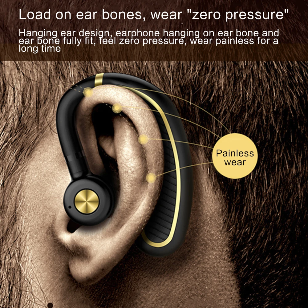 Новые беспроводные Bluetooth наушники свободные руки стерео бизнес 24 часа время