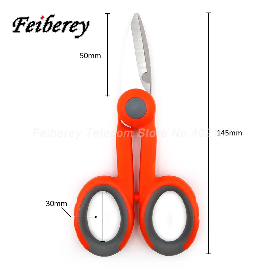 

3 sets Fiber Optic Tool Kit with CFS-2 Stripper + Kevlar Rubber Insulated Wire Cutting Scissors + Drop Cable Stripper for FTTH