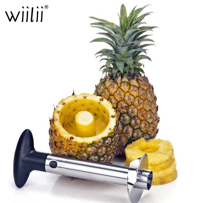 Stainless Steel Pineapple Peeler Cutter Slicer Corer Peels Cores Slices Plus Apple Fruit Paring Knife Vegetable Tools | Дом и сад
