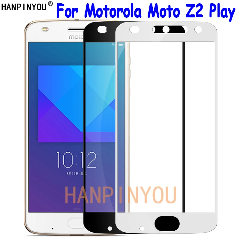 Для Motorola Moto Z2 Play (2-е поколение) 5 &quotПолное покрытие закаленное стекло Защита для