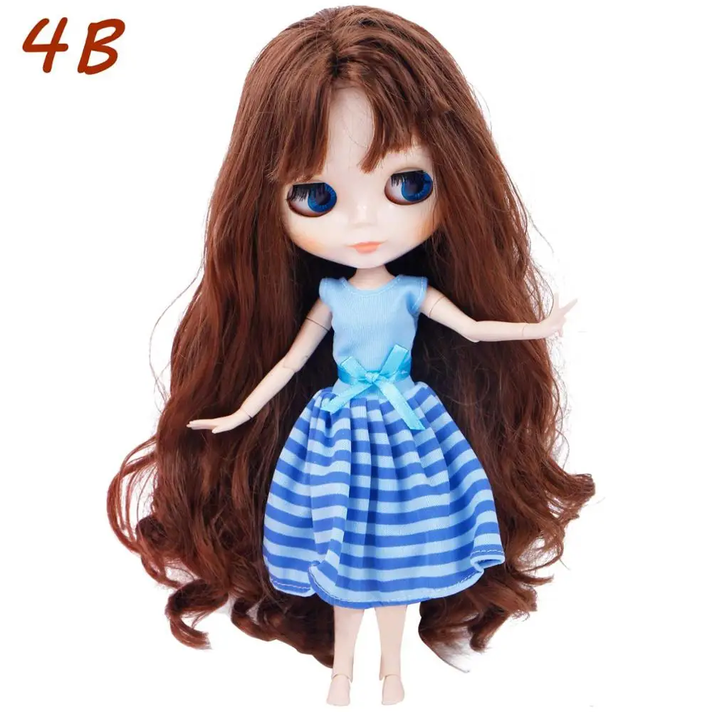 Style 4B Кукольные аксессуары, 1 комплект, милый мини наряд, повседневная одежда, топы, жилет, брюки, платья «рыбий хвост», Одежда для куклы Blythe, 11,5 дюймов, игрушка - Цвет: Style 4B