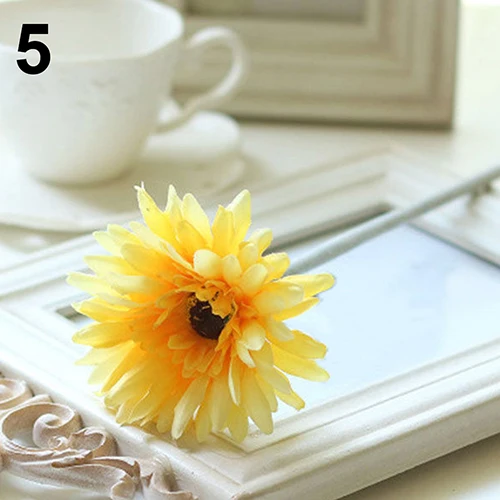 1 шт. красивые искусственный шелк Гербера цветок ромашка дома Свадебная