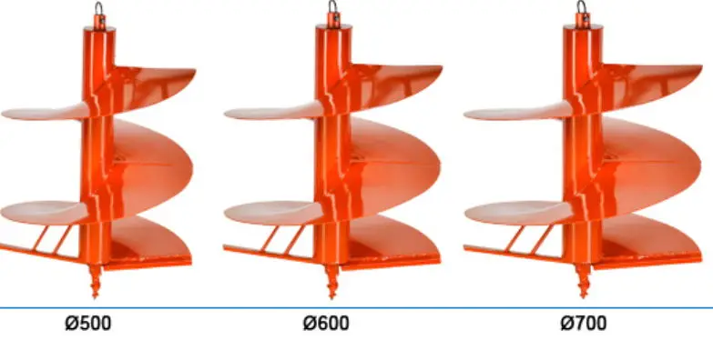 Сверло для земляных шнеков bits наземные сверла шнековые биты 350 мм 400 500 большой