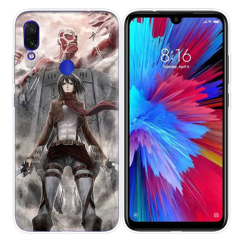 05 Чехол с аниме атака на титанов для Xiao mi Red mi Note 7 7S K20 Y3 GO S2 6 6A 7A 5 Pro mi Play 9T A1 A2 8 Lite Poco F1 чехол для телефона - Цвет: 05
