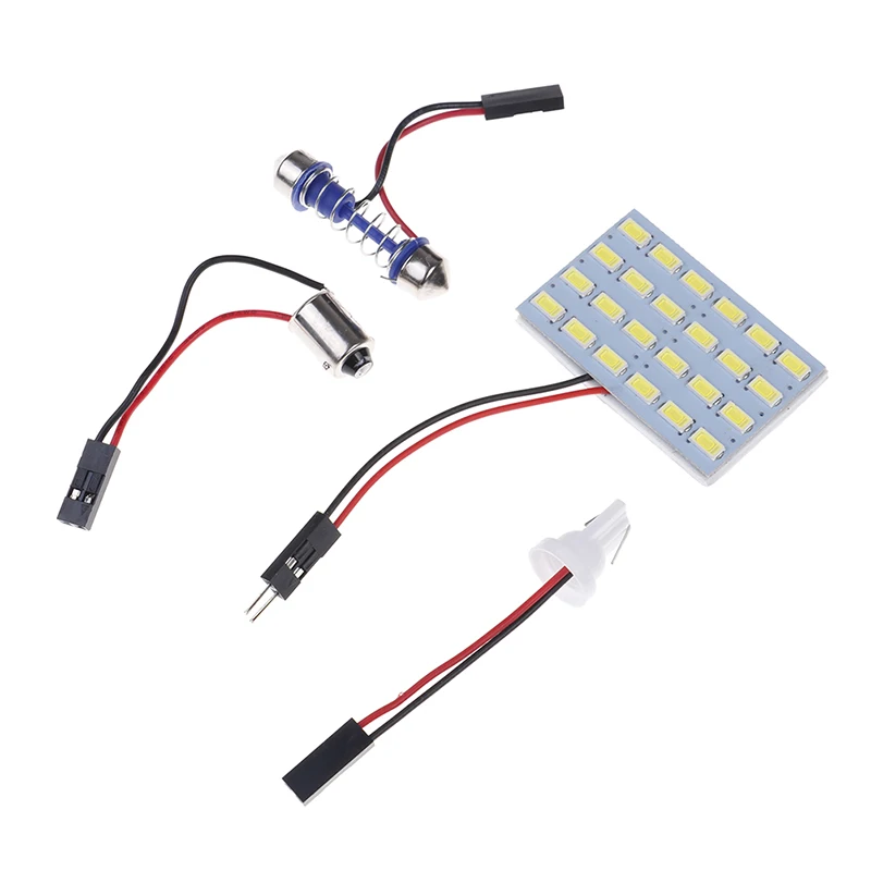 24x 5630 SMD Car Led Vehicle Panel Lamps Auto Interior Reading Lamp Bulb Light Dome Festoon 12v |