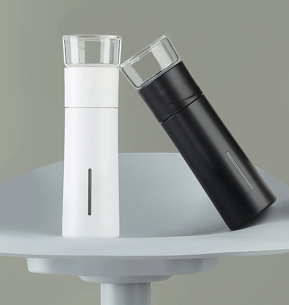 Xiaomi Mijia PINZ чайная портативная чашка для воды 300 мл уличная дорожная бутылка с сеточкой для заваривания чая контейнер для сохранения тепла пищевая полипропиленовая кружка-термос
