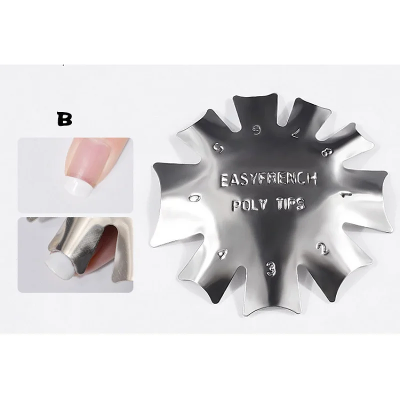 French Style Nail Steel Plate Model Art Crystal Stainless Template | Красота и здоровье