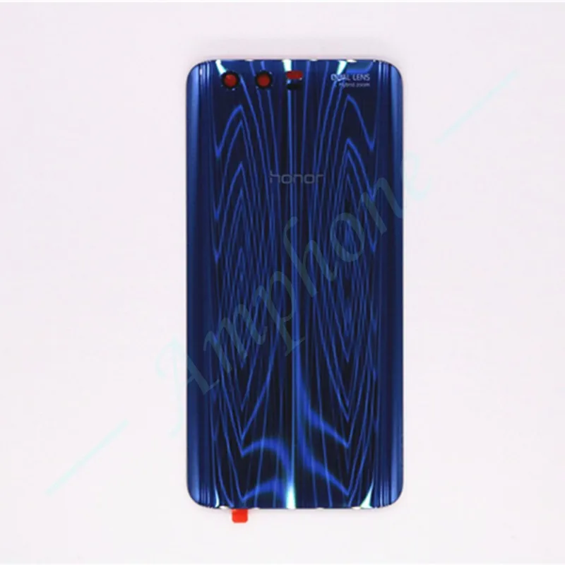 3D закаленное стекло задняя крышка для huawei Honor 9 запасные части задняя крышка батарейного отсека Корпус+ камера вспышка объектив